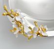 Orchid Bloom Polished Decorative Bowl